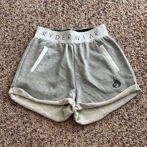 Ryderwear Gray Athletic Shorts with Elastic Waistband